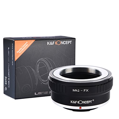 Product Cover K&F Concept Lens Mount Adapter Ring M42 42mm Screw to Fuji Fujifilm FX XPro1 X-Pro1 Camera