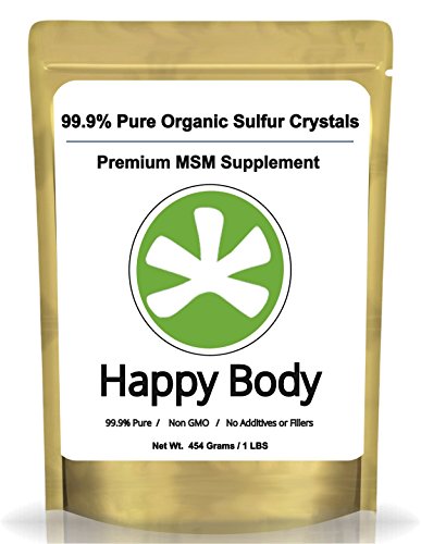 Product Cover Organic Sulfur Crystals, 99% Pure MSM Crystals, Premium MSM Supplement - 1 LBS Pack