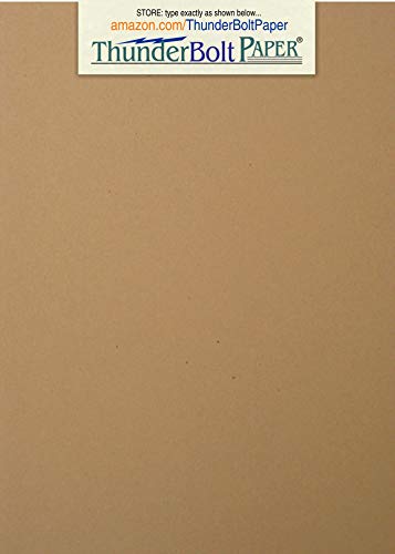Product Cover 150 Brown Kraft Fiber 80# Cover Paper Sheets - 5