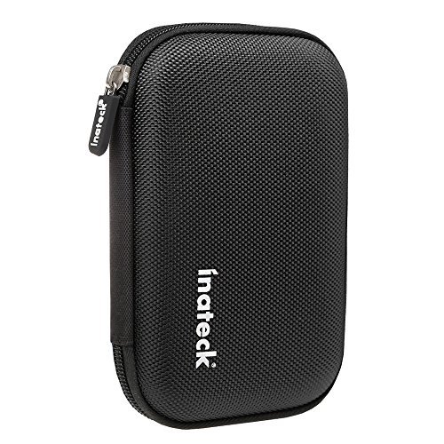 Product Cover Inateck Portable Shockproof EVA Carrying Case Shell with Zipper for 2.5 Inch Hard Disk Drives HDD/ SSD and My Passport Ultra (Black)