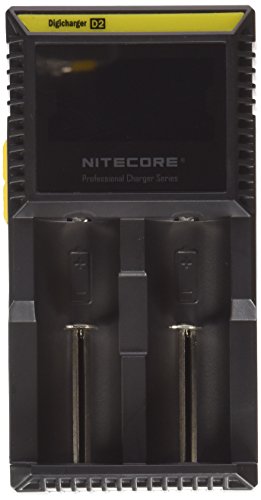 Product Cover NITECORE D2 (New 2015 version) Intellicharge universal smart battery Charger with ELECCESSORY(TM) CAR CHARGER For Li-ion / IMR / Ni-MH/ Ni-Cd 26650 22650 18650 18490 18350 17670 17500 17335 16340 RCR123 14500 10440 AA AAA AAAA C types