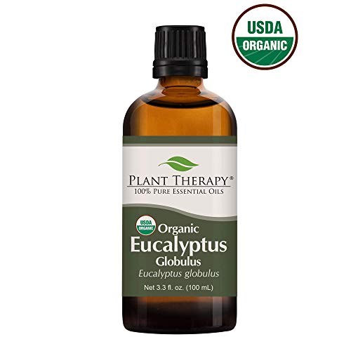 Product Cover Plant Therapy Eucalyptus Globulus Organic Essential Oils 100% Pure, USDA Certified Organic, Undiluted, Natural Aromatherapy, Therapeutic Grade 100 mL (3.3 oz)
