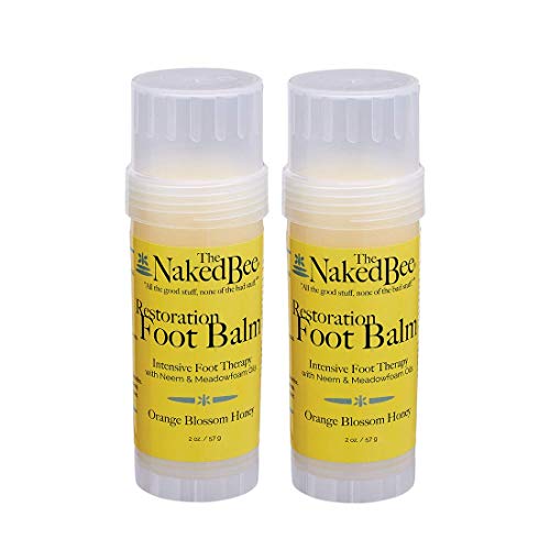 Product Cover The Naked Bee Orange Blossom Honey Restoration Foot Balm, 2 Oz - 2 Pack