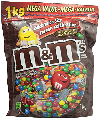 Product Cover M&M's Milk Chocolate Candies Celebration Size Stand up Pouch 1kg