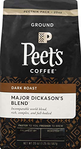 Product Cover Peet's Coffee Major Dickason's Blend, Dark Roast Ground Coffee, 20 Ounce Peetnik Pack