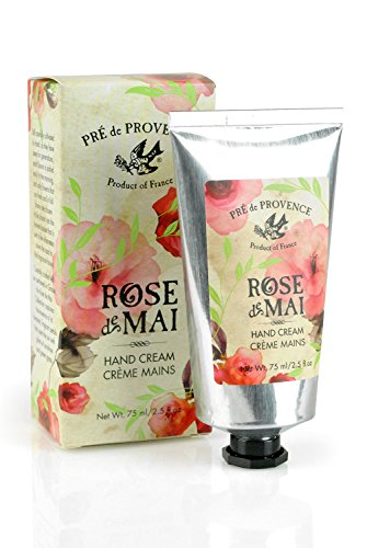 Product Cover Pre de Provence Hand Cream or Lotion to Soothe, Soften, and Hydrate with Shea Butter, Vitamin E, Olive Oil, Botanical Rose Blend Fragrance (2.5 fl oz) - Rose De Mai