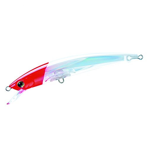 Product Cover Yo-Zuri Crystal 3D Minnow Sinking Lure, Red Head, 4-3/8-Inch