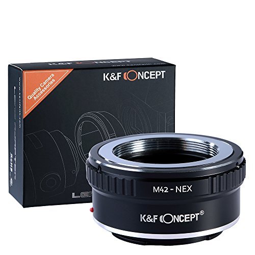 Product Cover m42 to e Mount, K&F Concept Lens Mount Adapter M42 Lens to Sony NEX E-Mount Camera for Sony Alpha NEX-7 NEX-6 NEX-5N NEX-5 NEX-C3 NEX-3