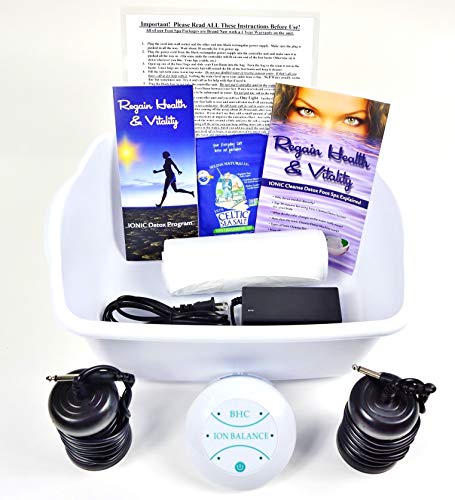 Product Cover Ionic Foot Cleanse Ion Detox Foot Bath Machine. Foot Spa Bath for Home Use. Free Regain Health & Vitality Booklet & Brochure!