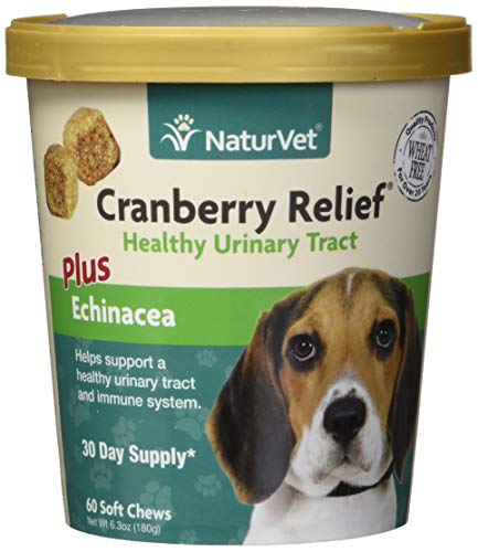 Product Cover Urinary Health Supplement Soft Chews for Dogs, Healthy Bladder & Urinary Tract Support with Cranberry & Echinacea, Made by NaturVet