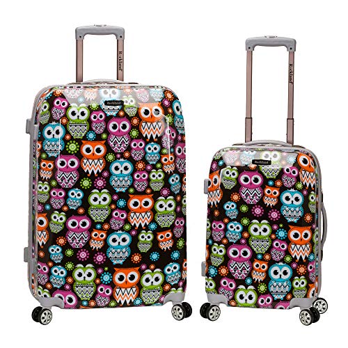 Product Cover Rockland 2 Piece Upright Luggage Set, Owl, One Size