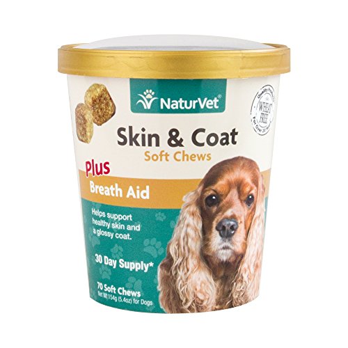 Product Cover NaturVet 70 Count Skin and Coat Plus Breath Aid Soft Chews