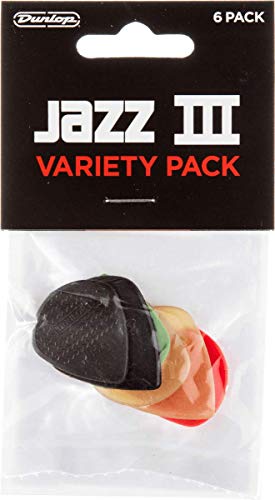 Product Cover Dunlop PVP103 Jazz III Pick Variety Pack Six (6) Picks