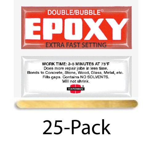 Product Cover Hardman Double Bubble Red Extra Fast Epoxy (3-5 minutes), 25 Packs