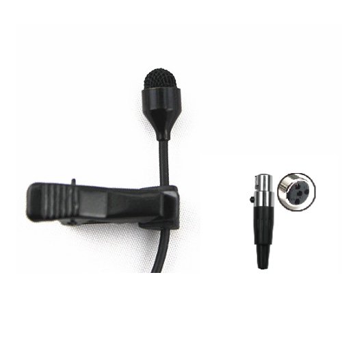 Product Cover Lavalier Lapel Clip On Omni-directional Condenser Microphone JK MIC-J 044 For Shure Wireless Transmitter (Mini XLR TA4F Connector)