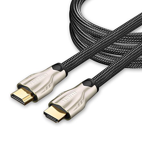 Product Cover UGREEN High Speed HDMI 2.0 Cable Nylon Braided Cord 4k UHD 3D 1080P HDMI Cable Support Audio Return, Nintendo Switch Laptop Roku PS4 Xbox 360 mi Box, mi Box s, HDTV with Zinc Alloy Connectors 15ft