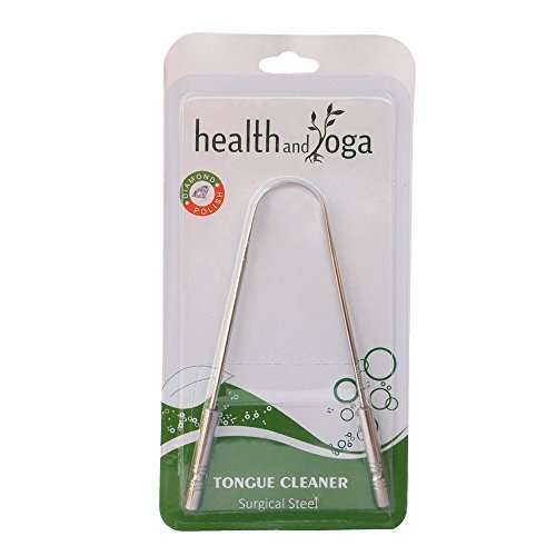 Product Cover HealthAndYoga Surgical Grade Stainless Steel Tongue Cleaner Scraper | Bacteria Inhibiting, Non-synthetic Grip | Sterilizable by SoulGenie