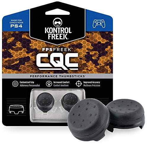 Product Cover KontrolFreek FPS Freek CQC for PlayStation 4 (PS4) Controller | Performance Thumbsticks | 2 Mid-Rise Concave | Black