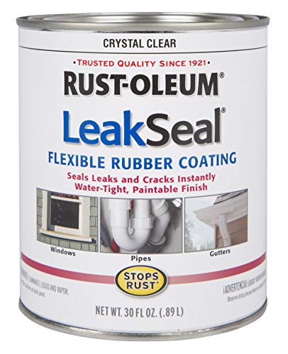 Product Cover Rust-Oleum 275116 Stop Rust Leak Seal Flexible Rubber Coating Sealant, Crystal Clear