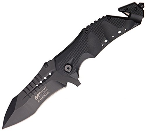 Product Cover MTech USA MT-A845BK Spring Assist Folding Knife, Black Blade, Black Handle, 5-Inch Closed