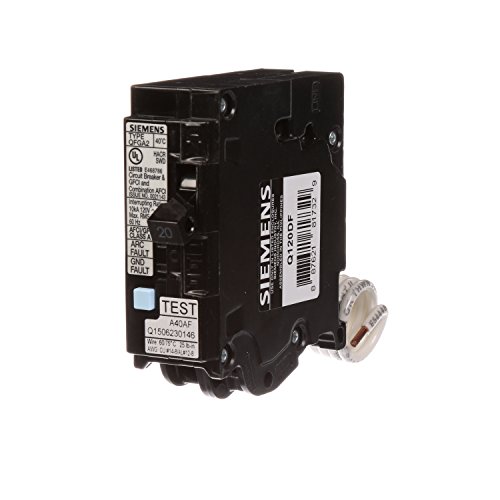 Product Cover Siemens Q120DF  20-Amp Afci/Gfci Dual Function Circuit Breaker, Plug on Load Center Style