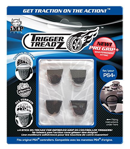 Product Cover Snakebyte Trigger Treadz - Original 4-Pack for (PS4) - Anti Slip Trigger Rubbers - PlayStation 4