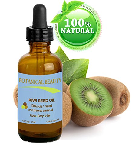 Product Cover KIWI SEED OIL. 100% Pure / Natural / Undiluted /Virgin Cold Pressed Carrier oil. 0.5 Fl.oz.- 15 ml. For Skin, Hair and Lip Care. 