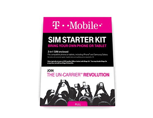 Product Cover T-Mobile Complete SIM Starter Kit - No Contract Network Connection (Universal: Standard, Mirco, Nano SIM)