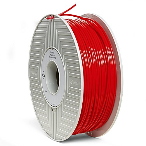 Product Cover Verbatim 3D Printer Filament - PLA High-Grade 3mm 1kg Reel - Widely Compatible with 3D Printers - Red