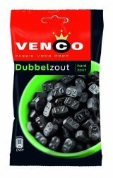 Product Cover Dubbel Zout (Double Salt) Licorice Pieces 173g licorice bits by Venco