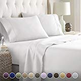 Product Cover Hotel Luxury Bed Sheets Set-SALE TODAY ONLY! #1 Rated On Amazon-Top Quality Softest Bedding 1800 Series Platinum Collection-100% Money Back Guarantee!Deep Pocket, Wrinkle & Fade Resistant(Queen,White)
