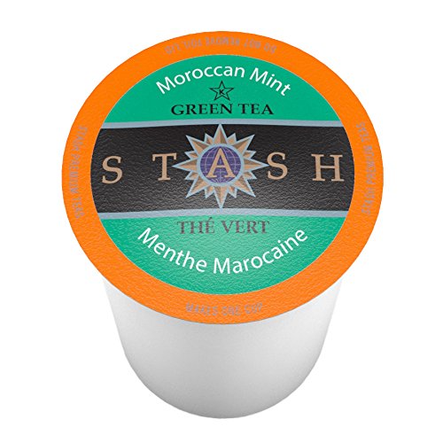Product Cover Stash Tea Moroccan Mint Single-Cup Tea for Keurig K-Cup Brewers, 40 Count