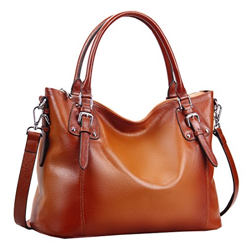 Product Cover Heshe Women's Leather Handbags Shoulder Tote Bag Top Handle Bags Satchel Designer Ladies Purses Cross-body Bag