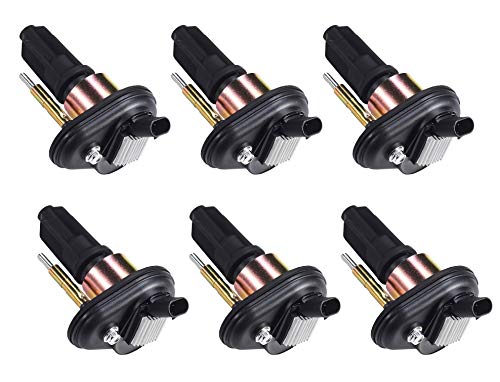 Product Cover Pack of 6 Ignition Coils for Chevy - Trailblazer - Envoy - Rainer- Colorado - Canyon - Isuzu - Chevrolet GMC Olds Saab UF303 C1395 UF-303