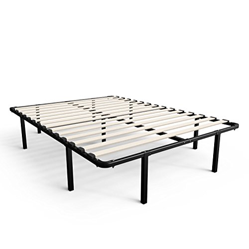 Product Cover Zinus Cynthia 14 Inch MyEuro SmartBase / Wooden Slat / Mattress Foundation / Platform Bed Frame / Box Spring Replacement, Full