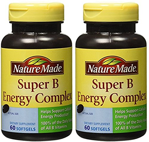 Product Cover (2 Pack) - Nature Made Super B Energy Complex, 60 Softgels each.