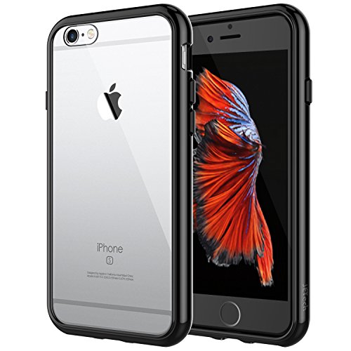 Product Cover JETech Case for Apple iPhone 6 Plus and iPhone 6s Plus 5.5-Inch, Shock-Absorption Bumper Cover, Anti-Scratch Clear Back, Black