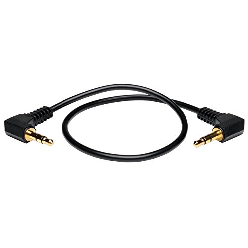 Product Cover TRIPP LITE P312-001-2RA 1-Feet 3.5mm Mini Stereo Audio Cable with Two Right Angle Plugs