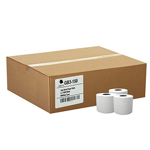 Product Cover Gorilla Supply 3 X 150' 1-ply Bond Paper 50 Rolls TMU200 SRP275
