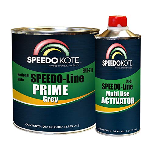 Product Cover Speedokote SMR-210/211 - Automotive High Build 2K Urethane Primer Gray Gallon Kit, Fast Dry, Easy Sanding, Activator is Included