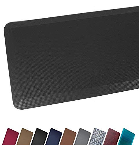 Product Cover Anti Fatigue Comfort Floor Mat by Sky Mats -Commercial Grade Quality Perfect for Standup Desks, Kitchens, and Garages - Relieves Foot, Knee, and Back Pain (20x39x3/4-Inch, Black)