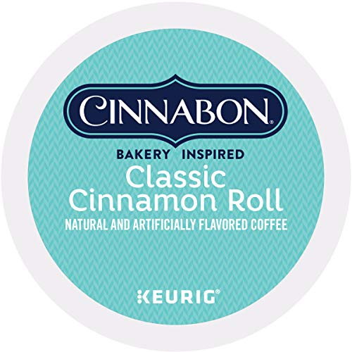 Product Cover Cinnabon Classic Cinnamon Roll Keurig Single-Serve K-Cup Pods, Light Roast Coffee, 72 Count