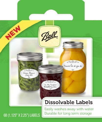 Product Cover Ball Dissolvable Canning Labels, 60 Count (Pack of 2)