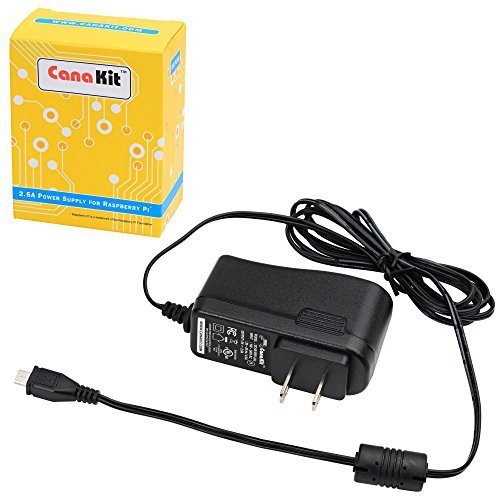Product Cover CanaKit 5V 2.5A Raspberry Pi 3 B+ Power Supply / Adapter (UL Listed)