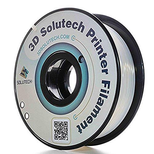 Product Cover 3D Solutech Printer Filament, Natural Clear PLA, 1.75MM, Dimensional Accuracy +/- 0.03 mm, 2.2 LBS (1.0KG)