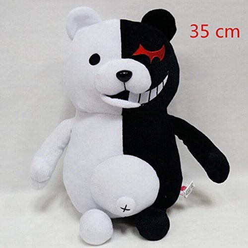Product Cover 35cm Dangan Ronpa Super Danganronpa 2 Mono Kuma Black&White Bear Plush Doll Toy by HiRudolph