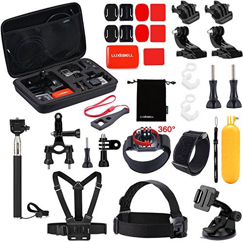 Product Cover Luxebell Outdoor Sports Camera Accessories Kit for Gopro Hero 6 5 Session 4 3 2 Sjcam DBPOWER AKASO Apeman Xiaomi Yi