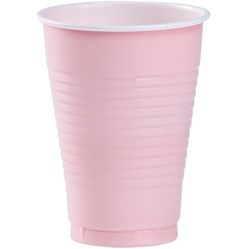 Product Cover Party Dimensions 82632 20 Count Plastic Cup, 12-Ounce, Pink