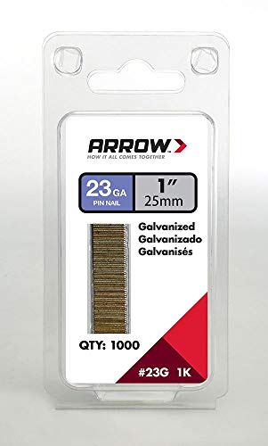 Product Cover Arrow Fastener 23G25-1K Arrow 1-Inch Pin Nail, 1000-Pack