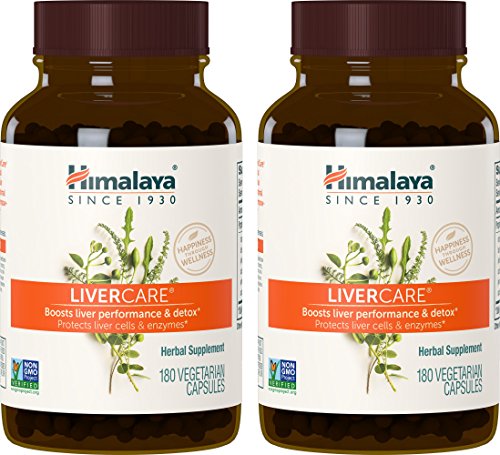 Product Cover Himalaya LiverCare (2 Pack) 180 VCaps for Liver Detox, Liver Cleanse and Regeneration 375mg